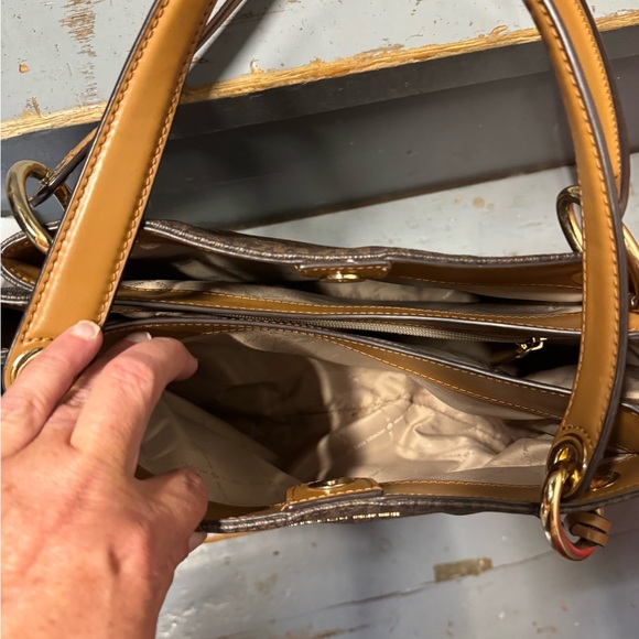 Michael Kors Brown and Tan Satchel - Picture 2 of 5